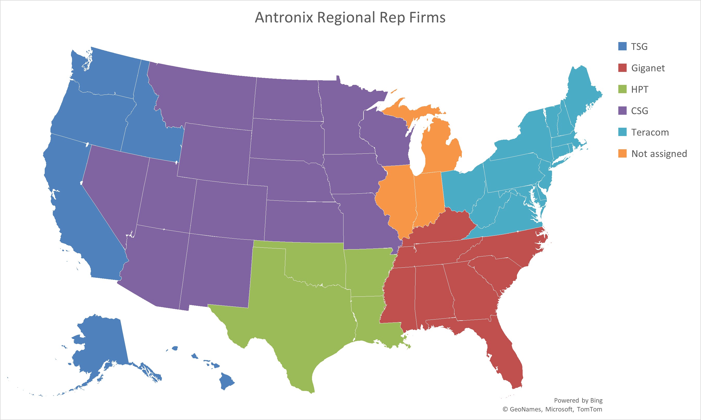 Map of Representatives